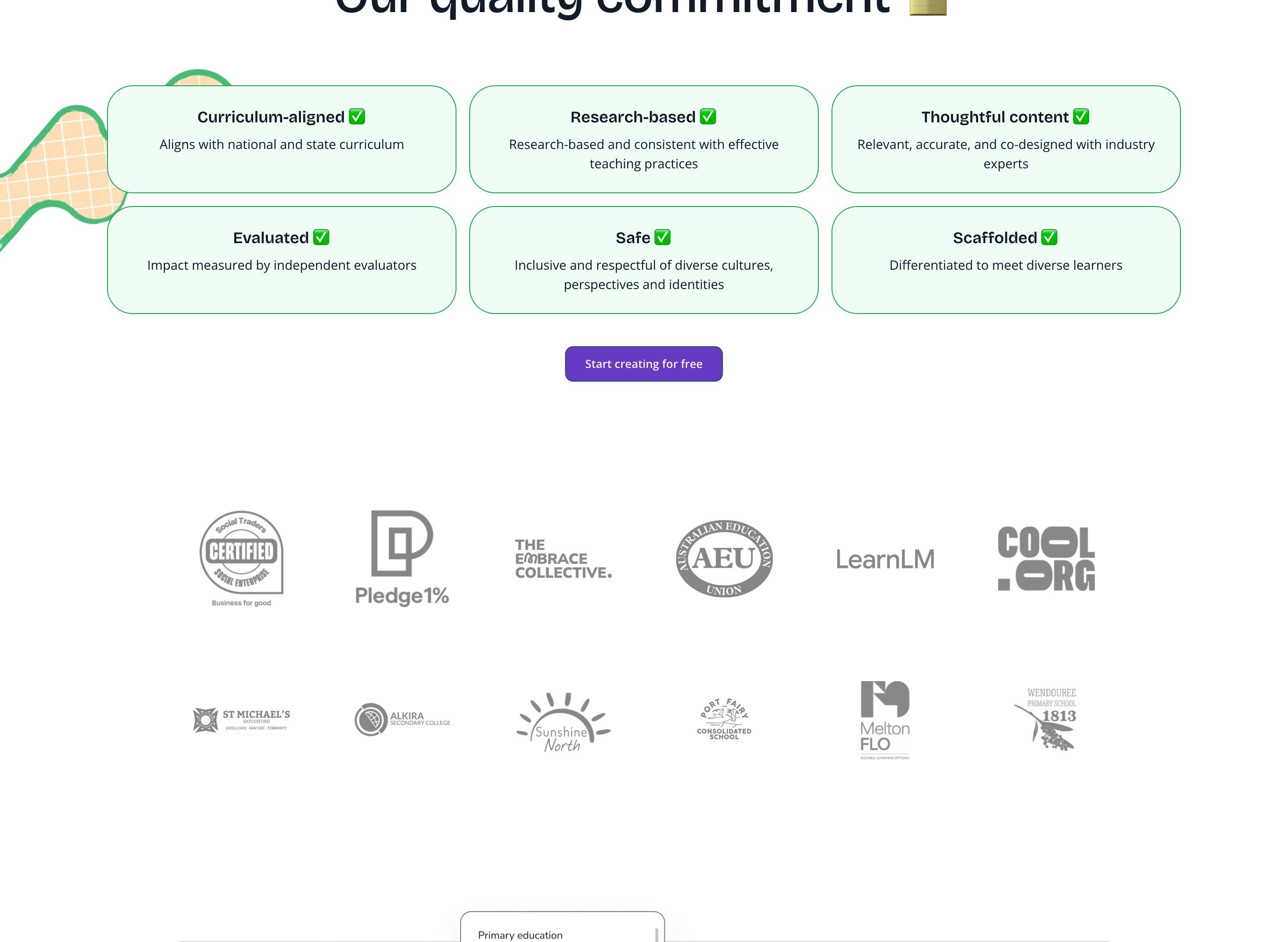 CoolPlus website screenshot — EdTech · AI